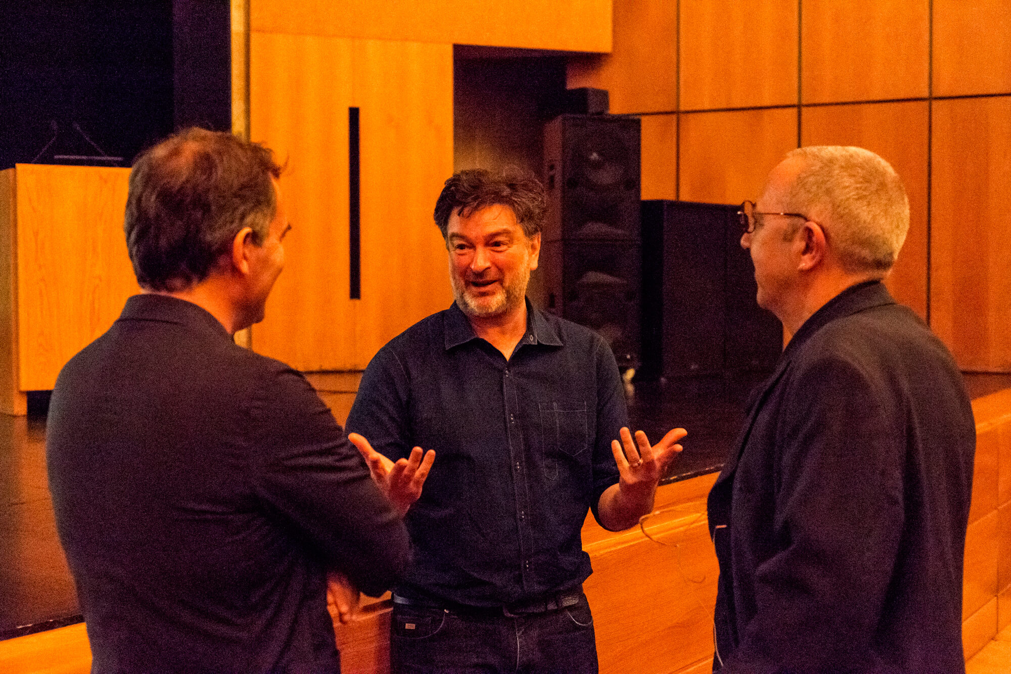 José Mateus, Paul Ghirardani e Manuel Graça Dias à conversa