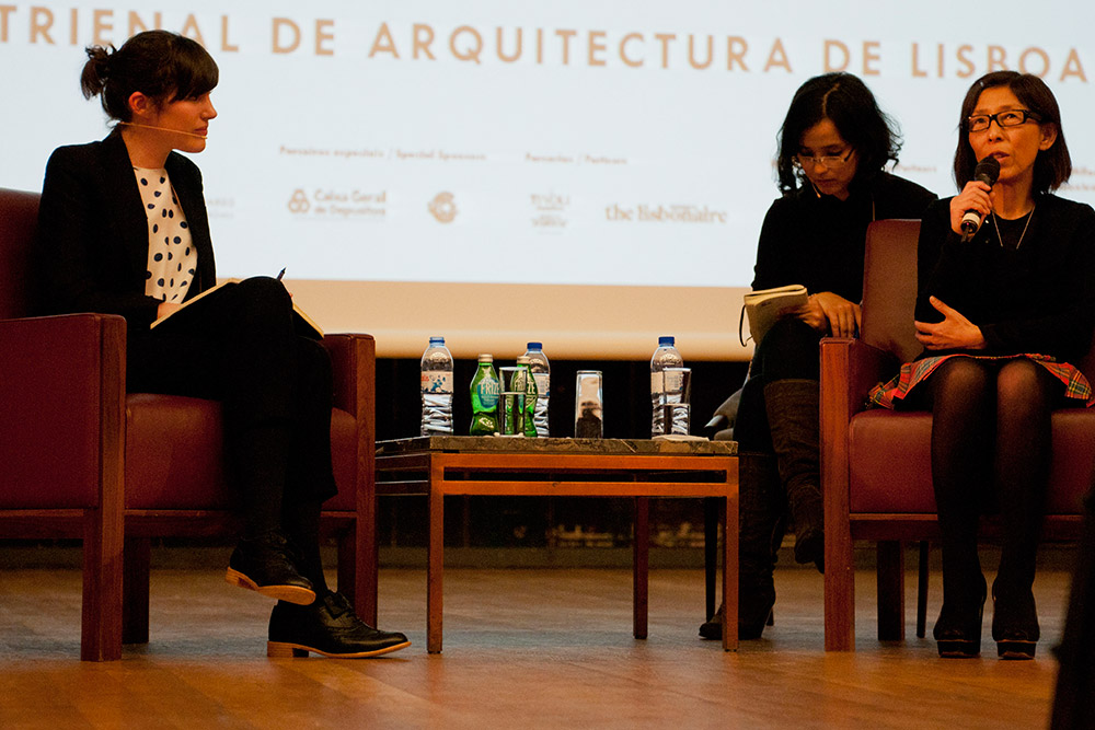 Conferência Kazuyo Sejima com Beatrice Galilee, 16 Nov 2011, Ala Magna © Tânia Araújo